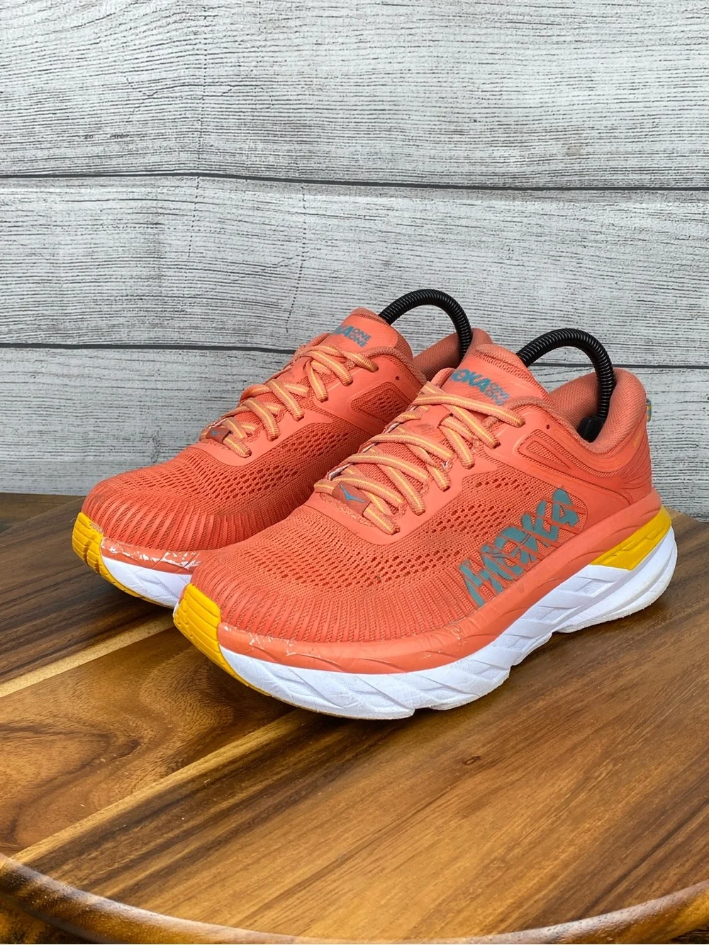 HOKA One One Bondi 7 Coastal Shade Orange Running Shoe Women’s Size 7